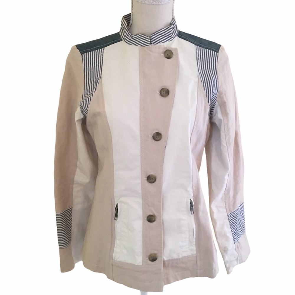Sundance Linen/Cotton Striped Jacket 4
